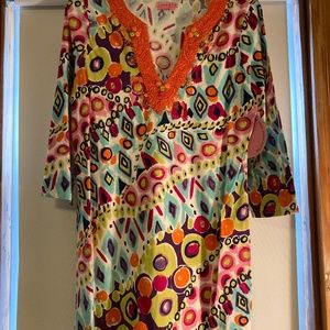 Joyous and Free Tunic Beaded neckline